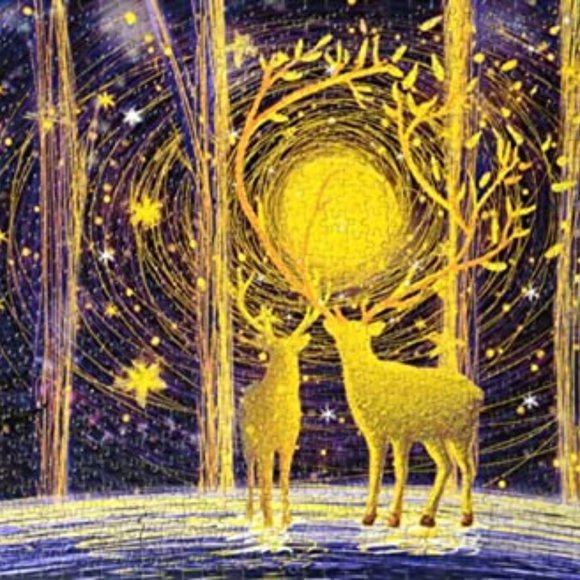 Pick 3 for $20 sale - Like New - Deep forest elk 1000-piece puzzle - Picture 1 of 2